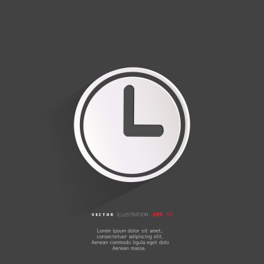 saati web simge düğmesini