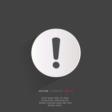 ünlem işareti tehlike web simgesi느낌표 위험 웹 아이콘