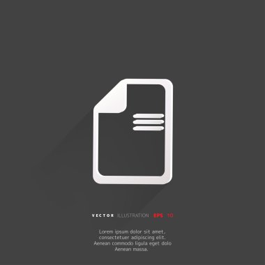 Kağıt işareti web simgesi