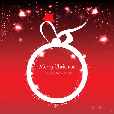 Topu ile zarif Noel arka plan