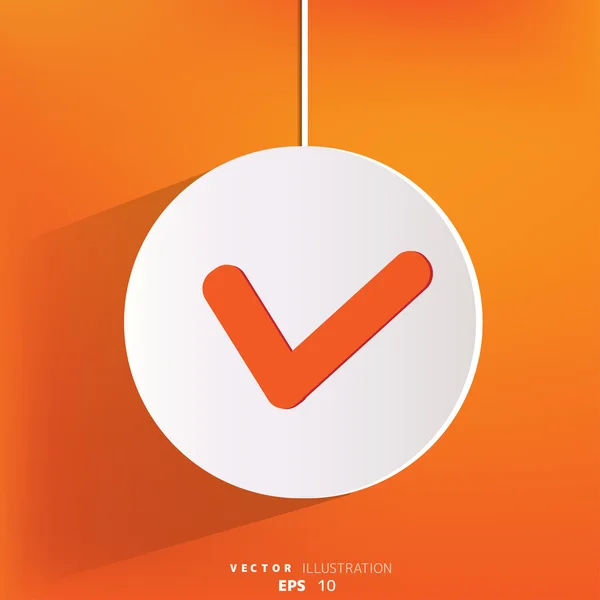 Aceptar icono web — Vector de stock