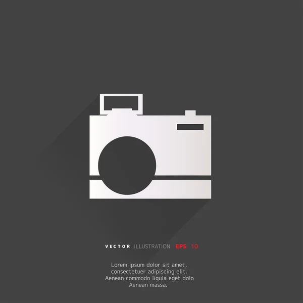 Photo camera web icon — Stock Vector