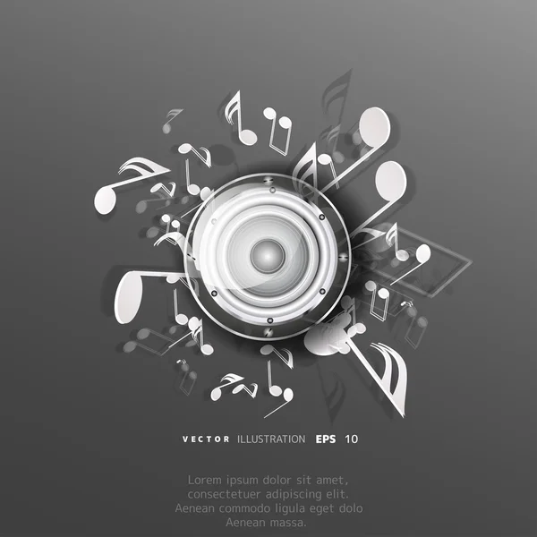 Fondo musical abstracto — Vector de stock