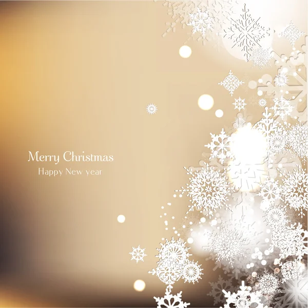 Kar taneleri olan zarif bir Noel arkaplanı.