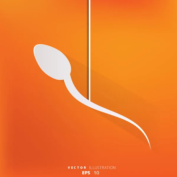 Fond abstrait avec spermatozoïde — Image vectorielle