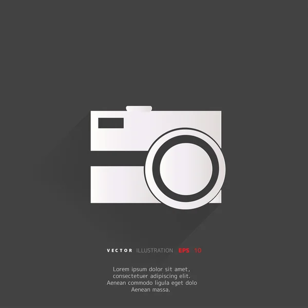 Photo camera web icon — Stock Vector