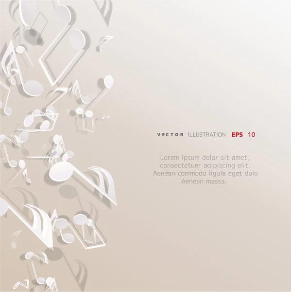 Contexte musical abstrait — Image vectorielle