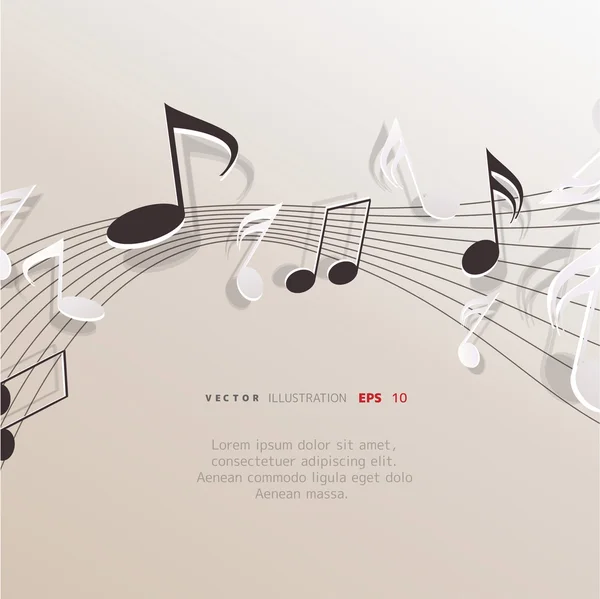 Fondo musical abstracto — Vector de stock