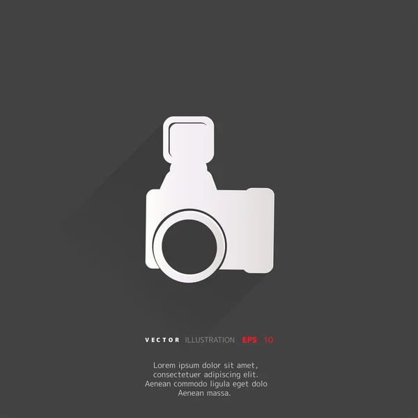 Photo camera web icon — Stock Vector