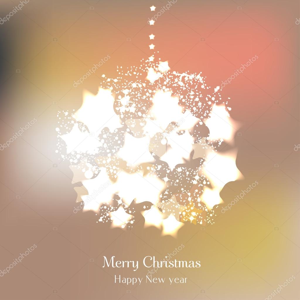 Elegant Christmas background with stars