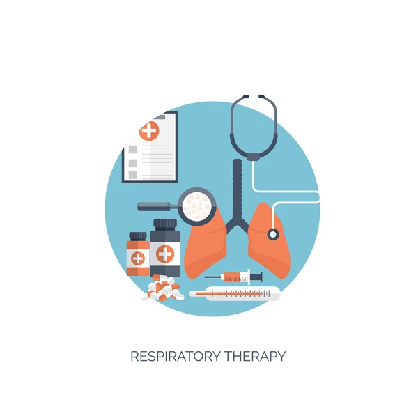 Ilustración vectorial. Fondo médico y químico plano. Investigación, experimento. Asistencia sanitaria, primeros auxilios . — Archivo Imágenes Vectoriales