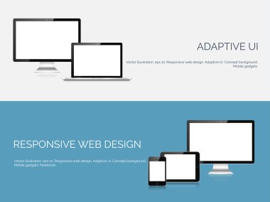 Vektör çizim. Düz bilgi işlem arka plan. Programlama, kodlama. Web geliştirme ve arama. SEO. Yenilik, teknoloji. Mobil uygulama geliştirme, en iyi duruma getirme.