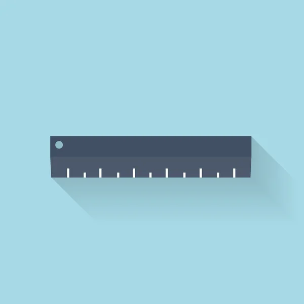 Flat ruler icon — Stock Vector