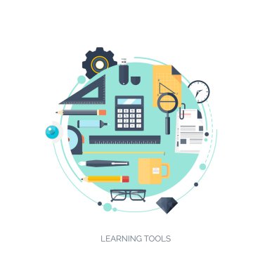 Study and learning concept background