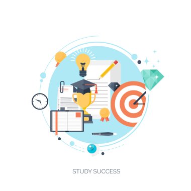 Study and learning concept background