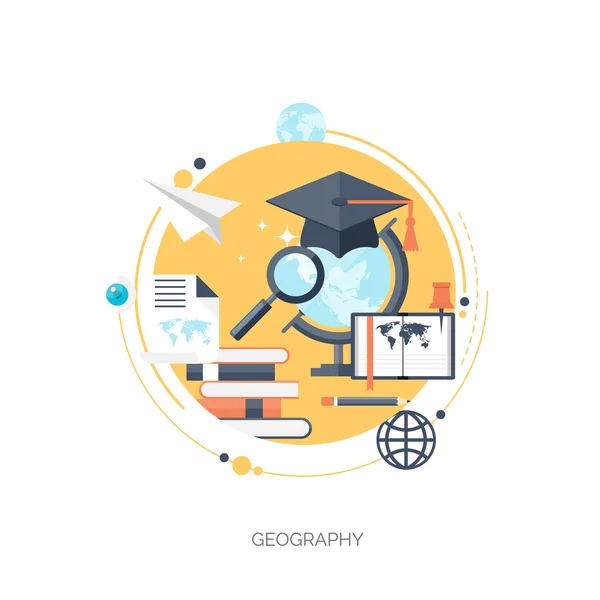 Study and learning concept background — Stockvector