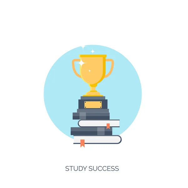 Study and learning concept background. — Stockový vektor