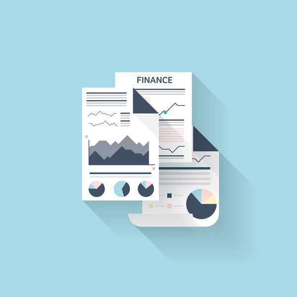 Web plana icon.Financial información . — Archivo Imágenes Vectoriales