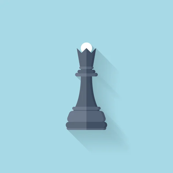 Ícone de web plana. Figura de xadrez — Vetor de Stock