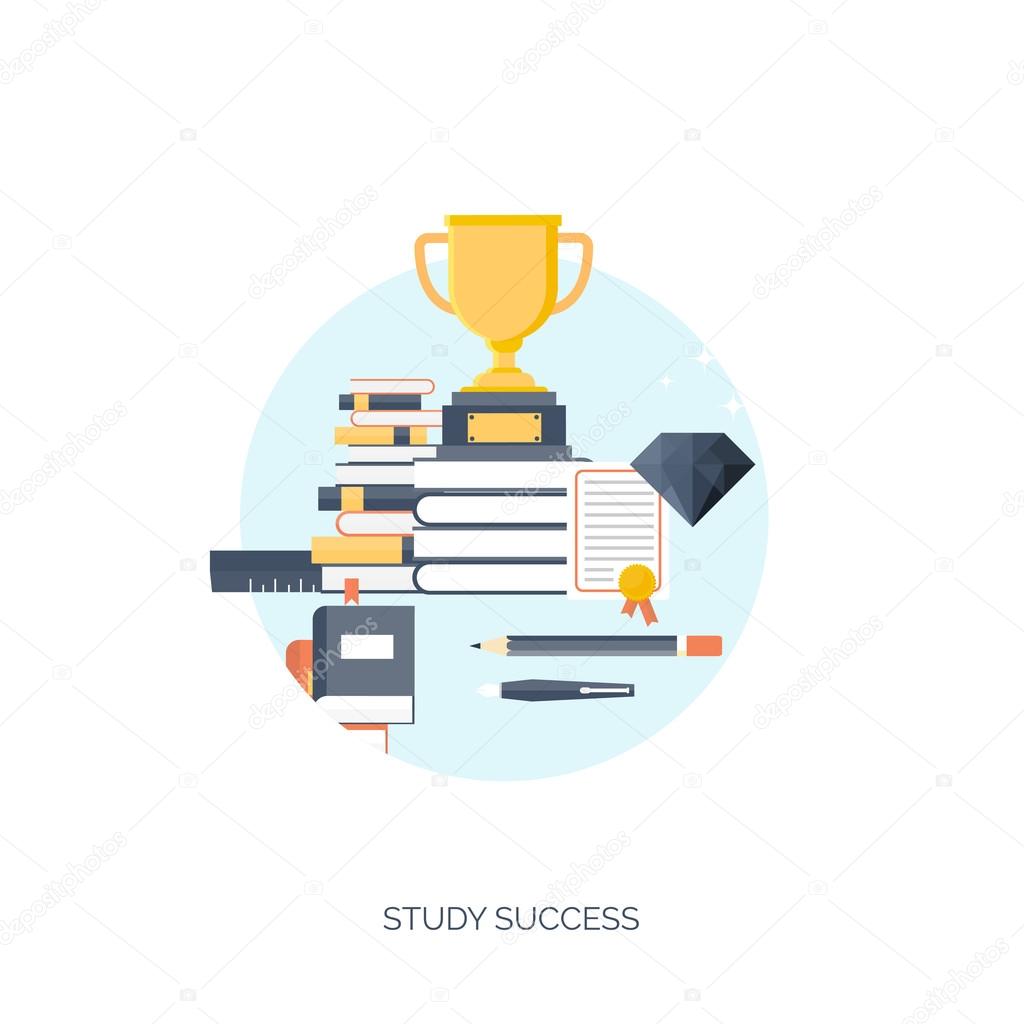 Study and learning concept background