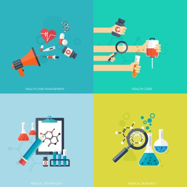 Düz sağlık ve tıbbi araştırma arka plan. Sağlık sisteminin kavramı. Tıp ve Kimya Mühendisliği. İlk yardım ve Tanı Cihazları.