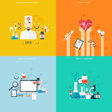 Düz sağlık ve tıbbi araştırma arka plan. Sağlık sisteminin kavramı. Tıp ve Kimya Mühendisliği. İlk yardım ve Tanı Cihazları.