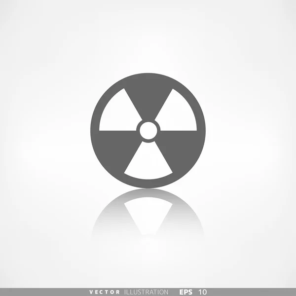 Radiation danger icon — Stock Vector