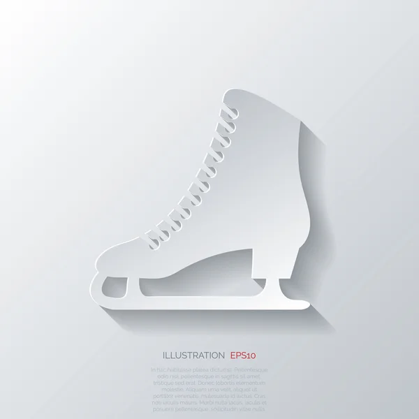 Skate icono web — Vector de stock