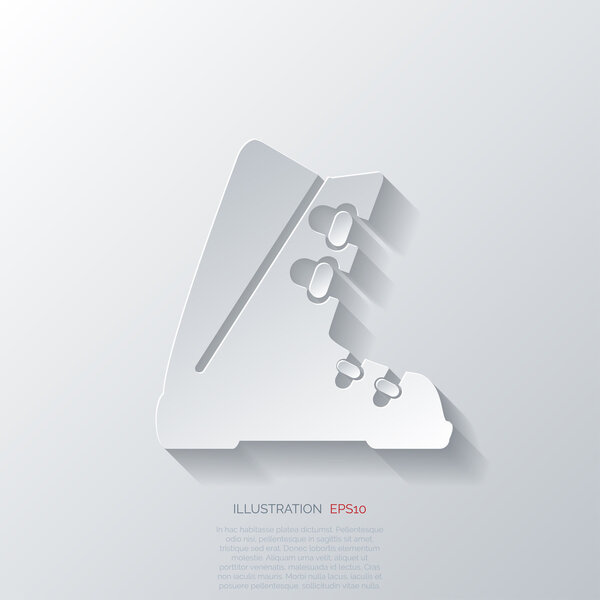 иконка лыжной обуви
