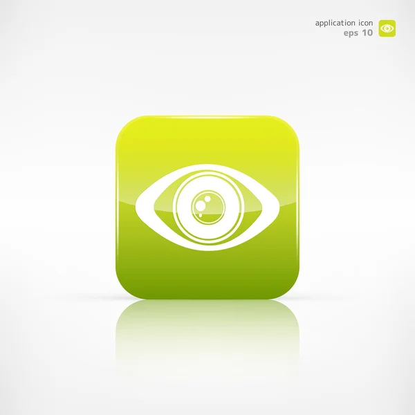 Ögonikonen, mänskliga ögat symbol — Stock vektor