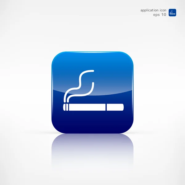 Panneau fumeur. icône de cigarette . — Image vectorielle