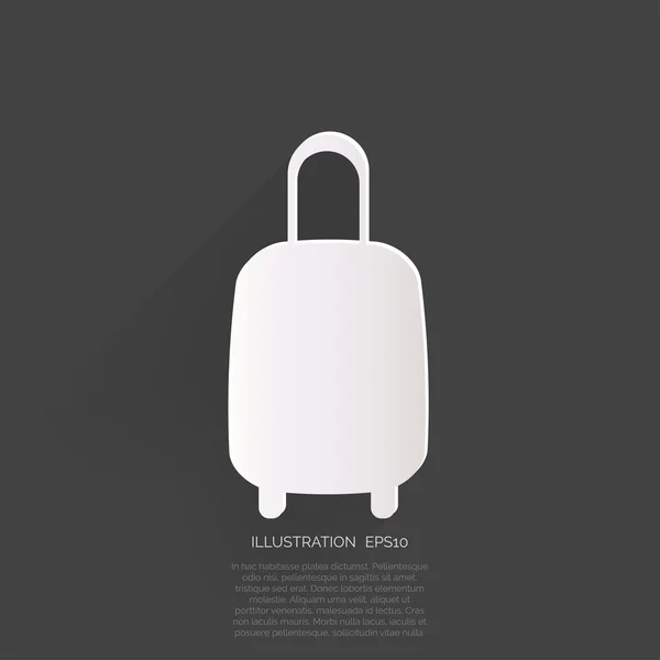 Cestovní taška ikona. — Stockový vektor