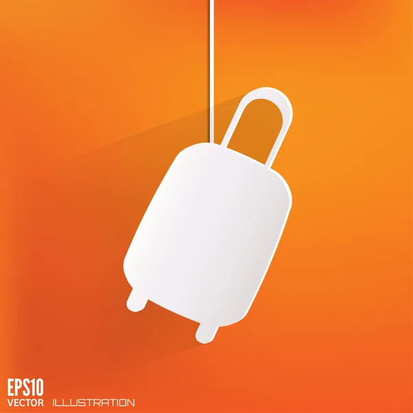 Traveling bag icon. — Stock Vector