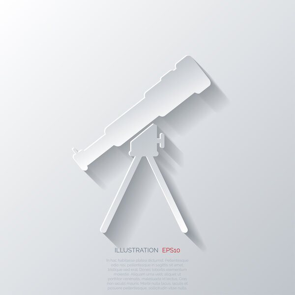 Значок телескопа
