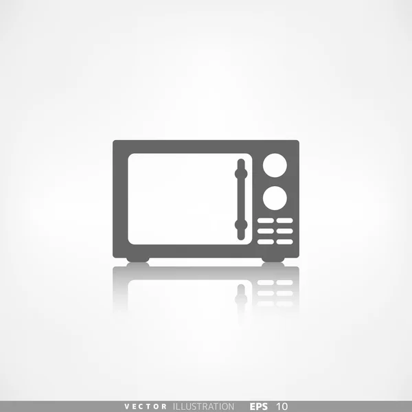 Microwave icon. kitchen equipment — Stock Vector