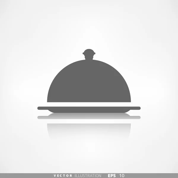 Restaurante cloche icono — Archivo Imágenes Vectoriales