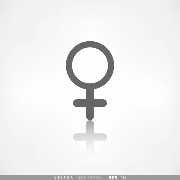 Női szimbólum, nő — Stock Vector