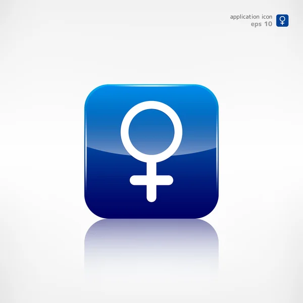 Female symbol, woman — Stock Vector