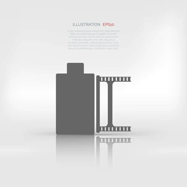 Foto film in cartridge pictogram — Stockvector