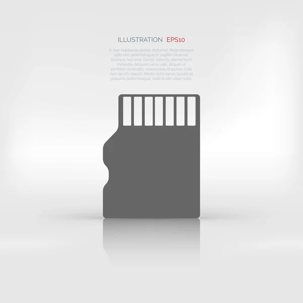 Pictogram compacte geheugenkaart — Stockvector