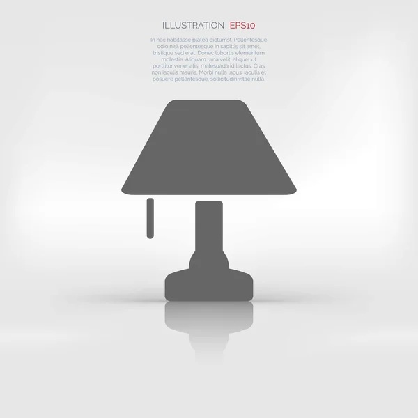 Icona lampada da tavolo — Vettoriale Stock