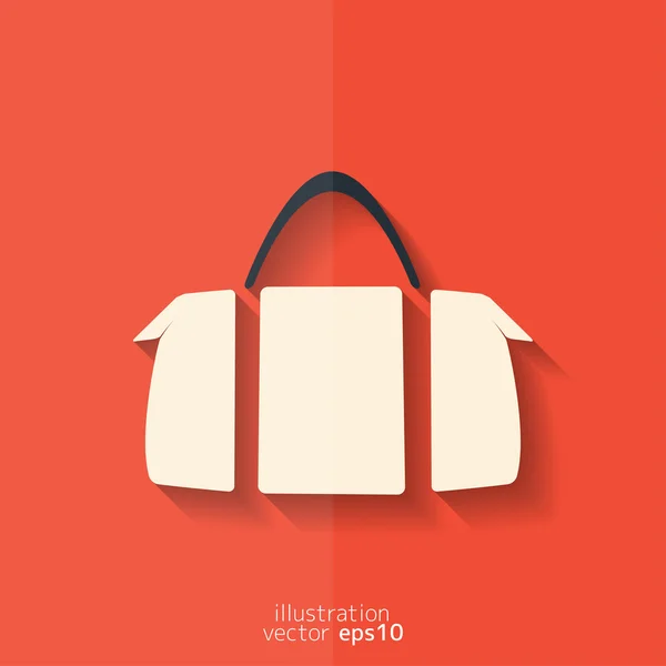 Hipster bolso moderno icono — Vector de stock