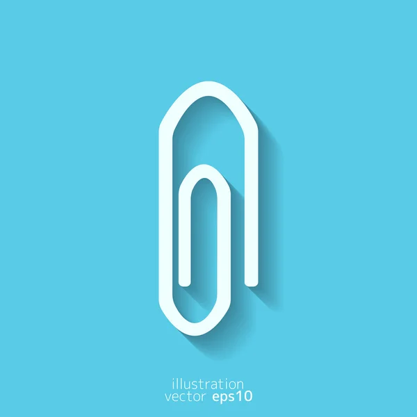 Paper clip icon — Stock Vector