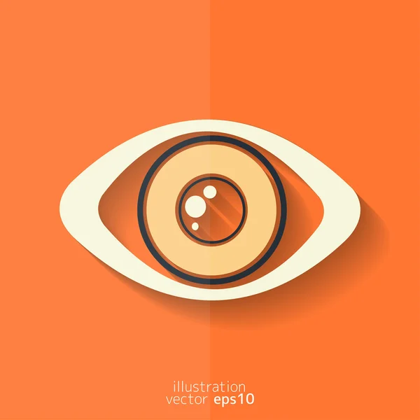 目のアイコンを人間の目のシンボル — ストックベクタ