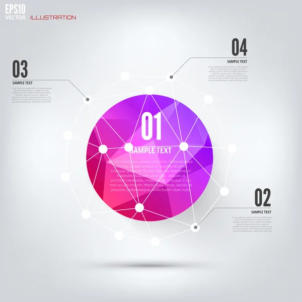 Fondo de computación en nube de colores con iconos web. Red social. Aplicación móvil. Elementos infográficos . — Vector de stock