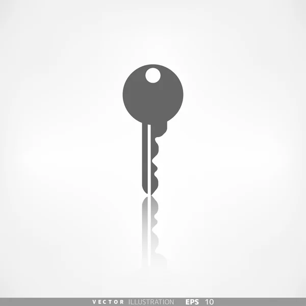 Icono de llave, símbolo de cerradura — Vector de stock