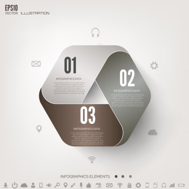 bulut bilgi işlem arka plan ile web simgeler. sosyal ağ. mobil uygulama Infographic elemanları.