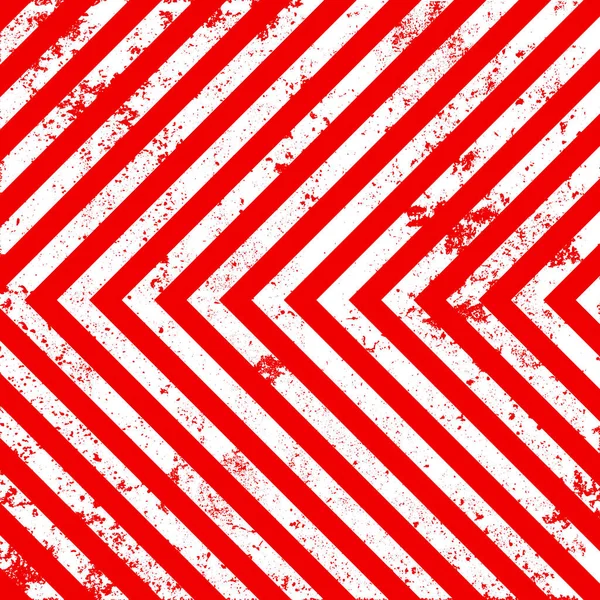 Kırmızı ve beyaz köşegen çizgileri olan uyarı işareti. Dikkat, tehlike ya da uyarı sembolü. İnşaat alanı tabelası, yol güvenliği uyarısı, tehlike bayrağı, güvenlik alarmı kalkanı. Vektör illüstrasyonu.