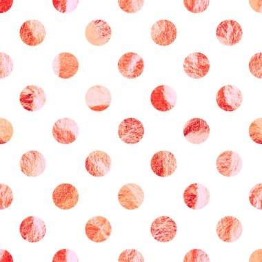 Gül sarısı folyolu, pürüzsüz desenli, parlak el yapımı daireler. Altın parıltılı desen. Parlak el çizimi arka plan. Düğün, tebrik kartı dekorasyonu. Modern minimalist sanat. Vektör illüstrasyonu.