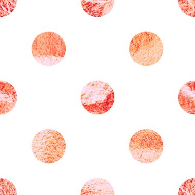 Gül sarısı folyolu, pürüzsüz desenli, parlak el yapımı daireler. Altın parıltılı desen. Parlak el çizimi arka plan. Düğün, tebrik kartı dekorasyonu. Modern minimalist sanat. Vektör illüstrasyonu.